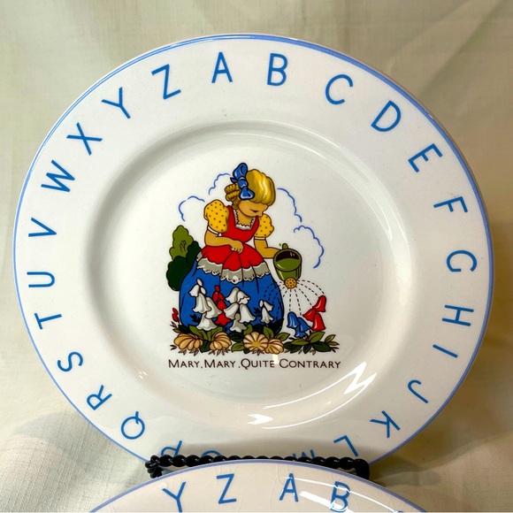 Vintage LORD NELSON POTTERY England CHILD's ALPHABET BOWL AND PLATE - Picture 2 of 16